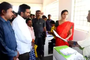 District Collector conducts inspections of Prajapalana counters in Gattu and Dharur mandals