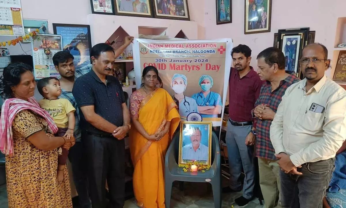 Fallen Hero Honored by IMA Neelagiri Doctors in Nalgonda