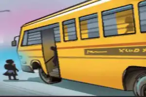 Girl fatally struck by school bus in Habsiguda