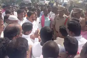 Gram Panchayat inauguration sparks political turmoil