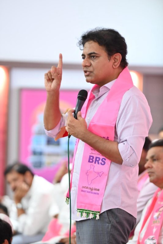KTR Accuses Congress-led Telangana Government of Excluding Minorities from Cabinet Post-Election