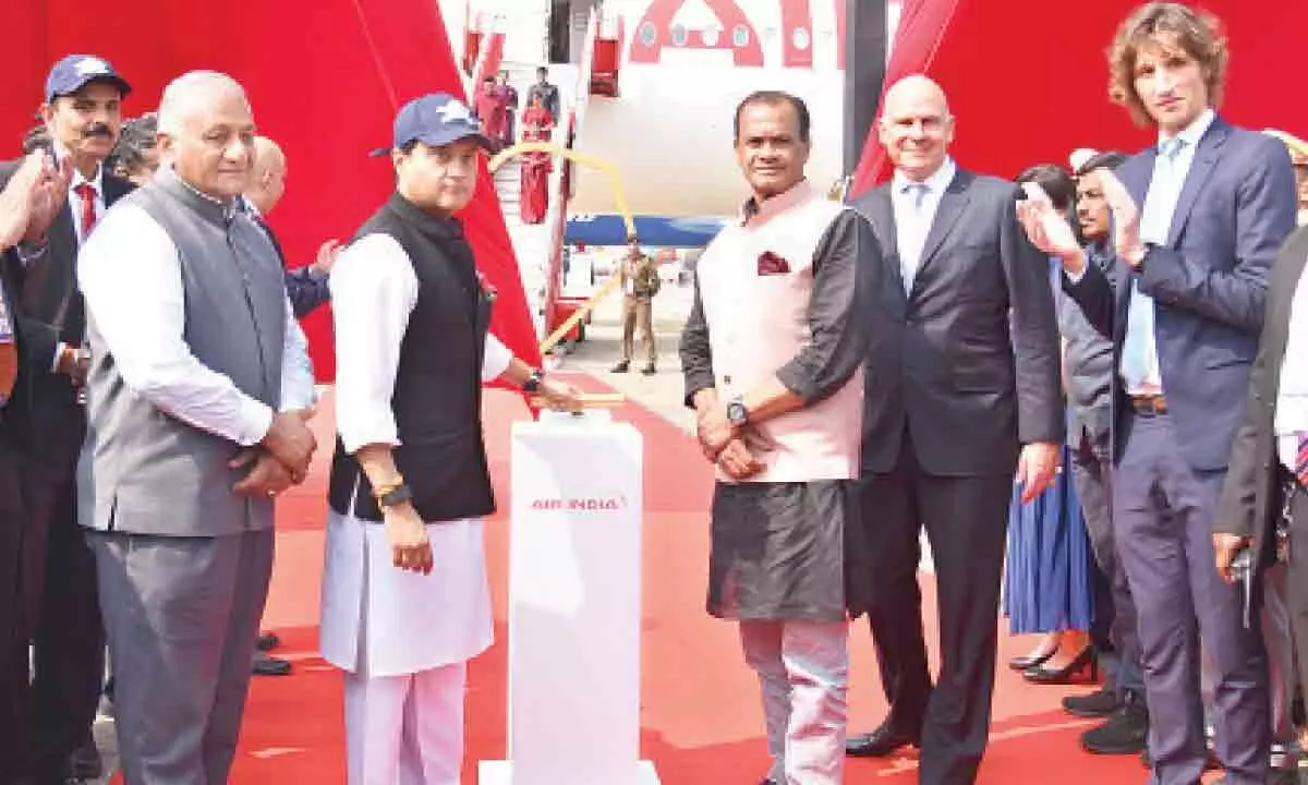 Jyotiraditya Scindia predicts India’s domestic air traffic to reach 300 million by 2030 in Hyderabad.