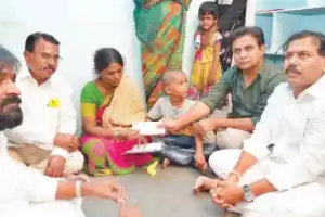 KTR offers assistance to family of party worker killed in action