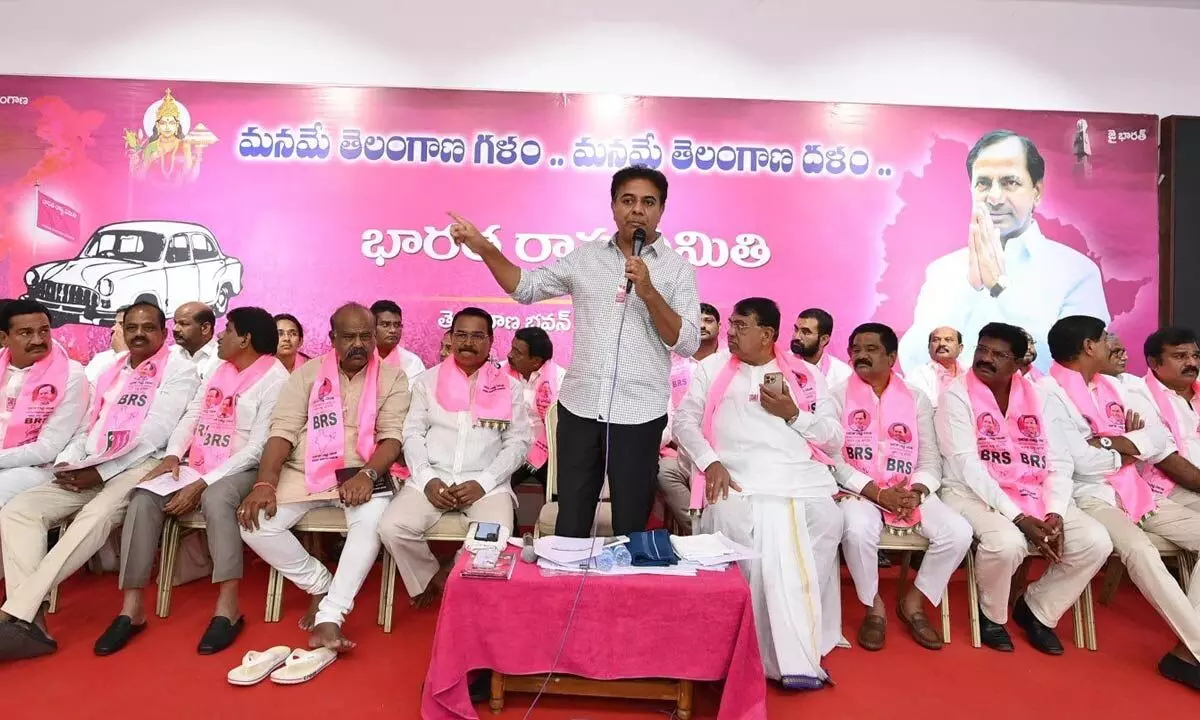 KTR predicts BRS to benefit from three-way Lok Sabha elections