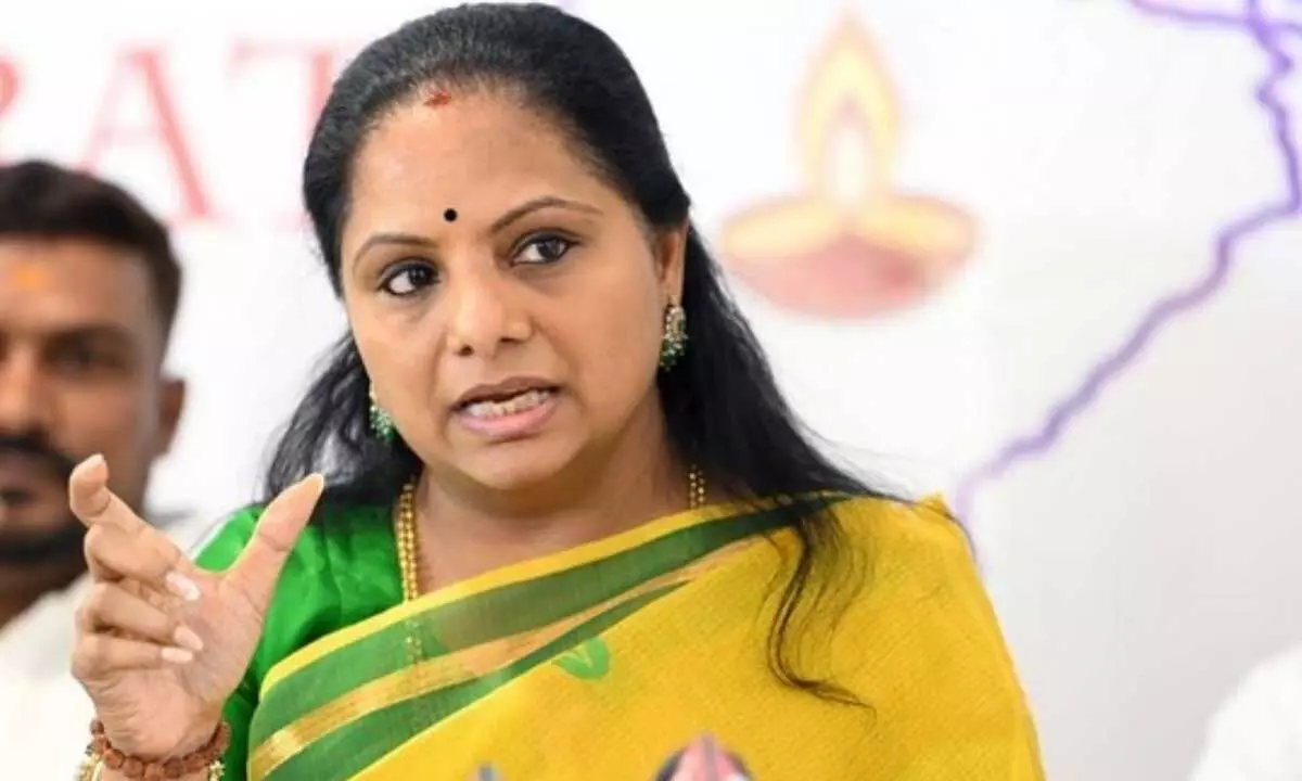 MLC Kavitha from BRS meets speaker, requests installation of Jyotiba Phule statue in assembly