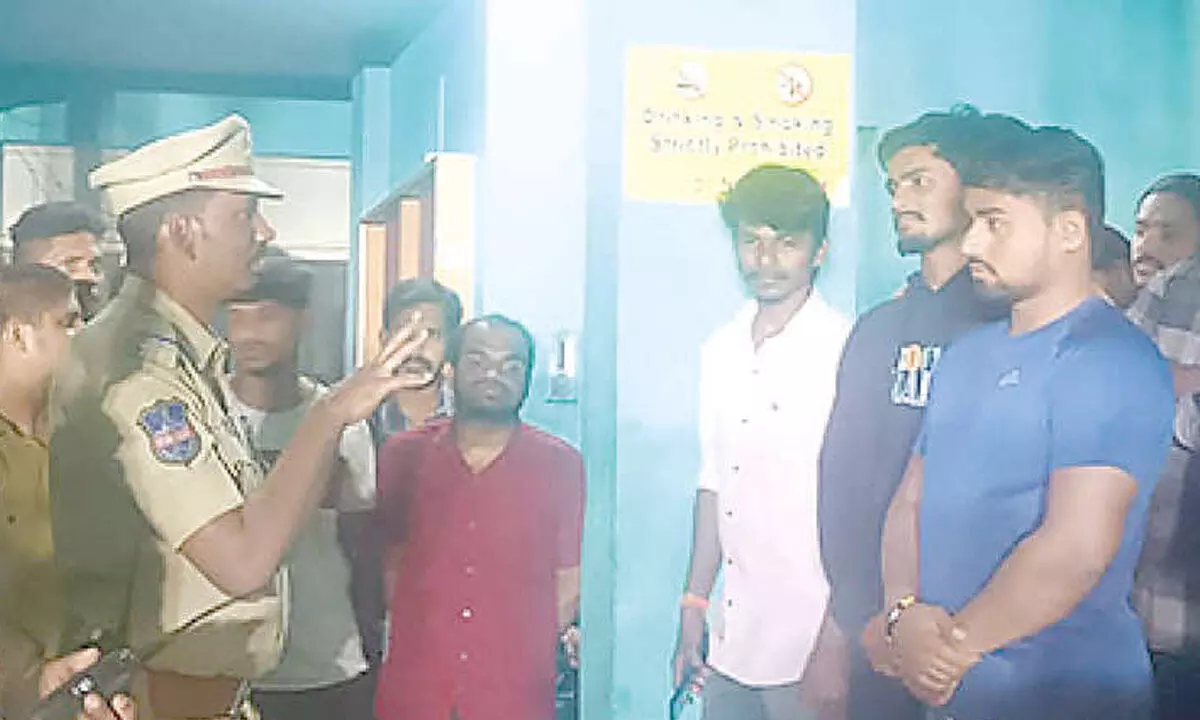 Police provide counseling services at boys’ hostels before New Year’s Eve