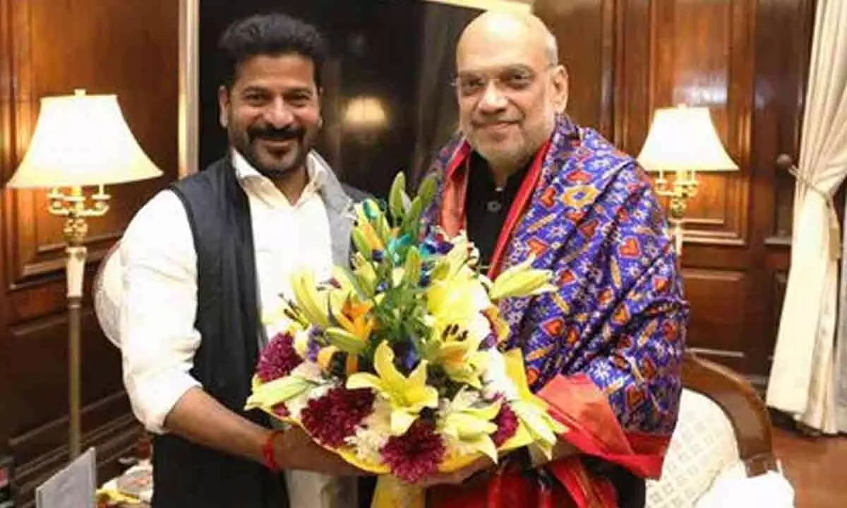 Revanth Reddy, CM of Hyderabad, urges Centre for assistance in addressing unresolved matters