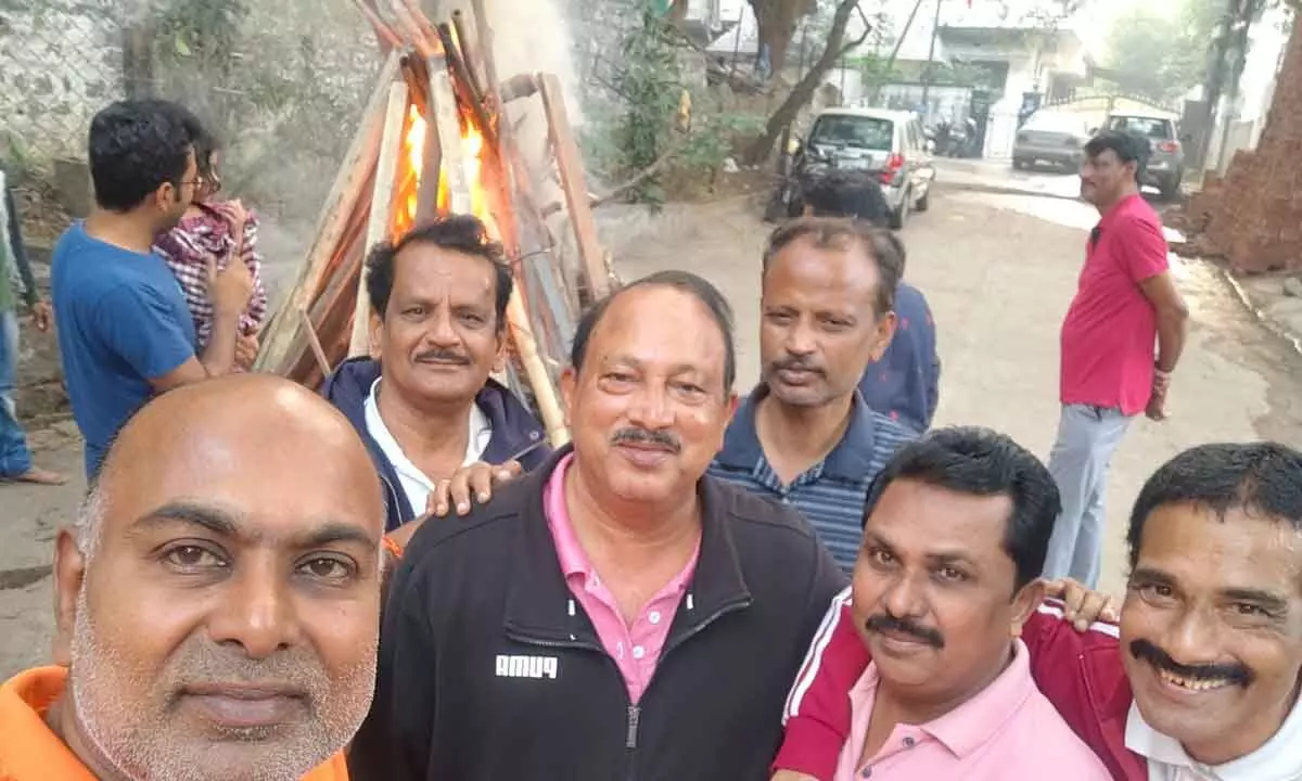 Srinagar Colony Walkers Association Celebrates Bhogi Festival with Festive Gathering and Traditional Tiffins