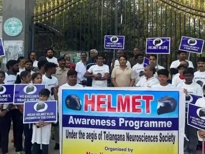 Traffic Police and Doctors Join Forces to Conduct Awareness Programme for Two-Wheeler Riders in Hyderabad