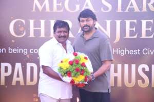 Megastar Chiranjeevi Receives Padma Vibhushan Award: Fans Express Their Gratitude