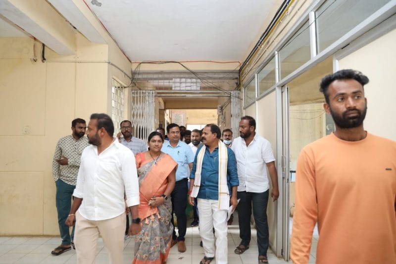 Shadnagar MLA Veerla Palli Shankar conducts a medical department review at the government hospital
