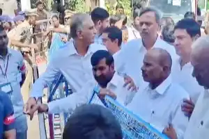 Altercation between BRS and public creates tension at Telangana Assembly media point