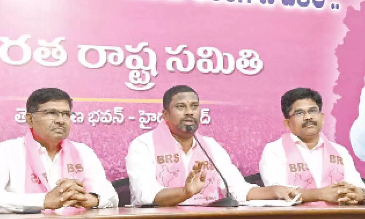 BRS criticizes Revanth for bringing money bags to Delhi headquarters