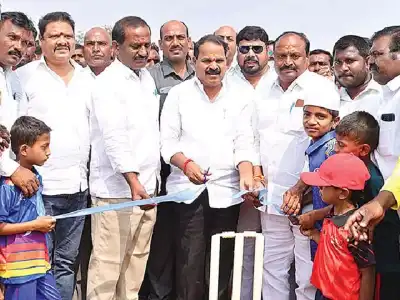 Chaudharyguda cricket tournament inaugurated by MLA Veerlapalli