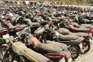 City police in Hyderabad auction off 1,640 vehicles.