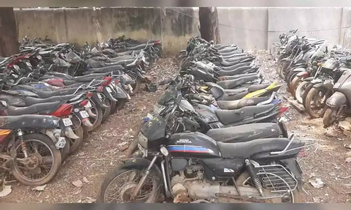 City police in Hyderabad to hold auction for 2,039 unclaimed vehicles