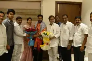 CM Revanth meets BRS MLC Mahender Reddy and his spouse