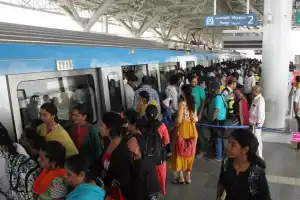 Commuters in Hyderabad face harrowing time due to overcrowded Metro rides