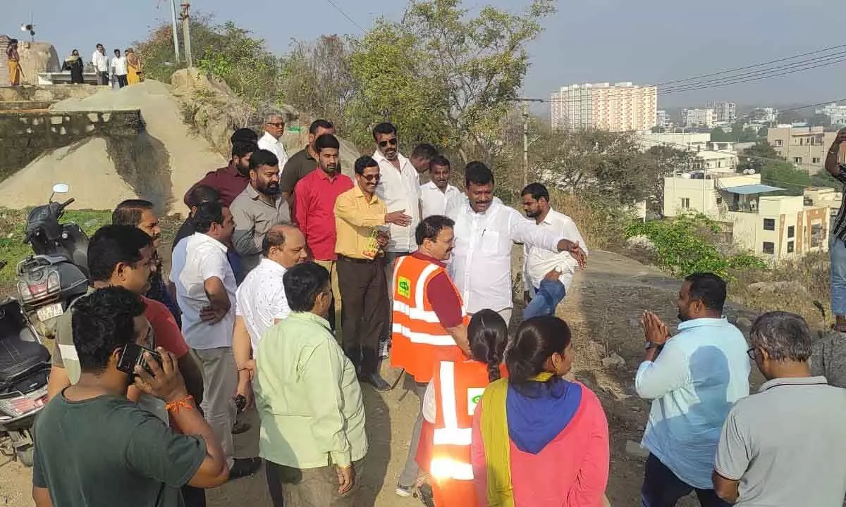 Deputy Floor Leader of GHMC Inspects Veerannagutta for Maha Sivaratri Preparations