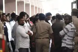 Jharkhand Mukti Morcha (JMM) MLAs reach Hyderabad prior to the floor test scheduled for February 5
