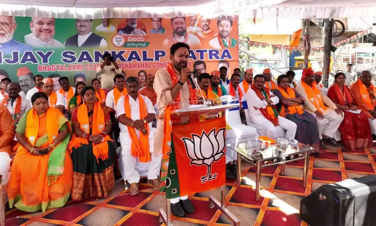 Kishan declares it’s time to defeat ‘anti-democratic, corrupt’ AIMIM