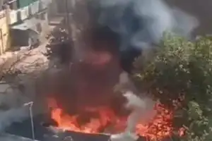 No injuries reported as fire erupts at a residence in Karimnagar
