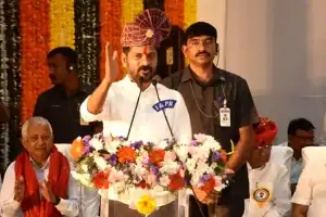 Revanth Reddy joins Sant Sewalal Jayanti celebrations, commits to constructing schools in Tandas