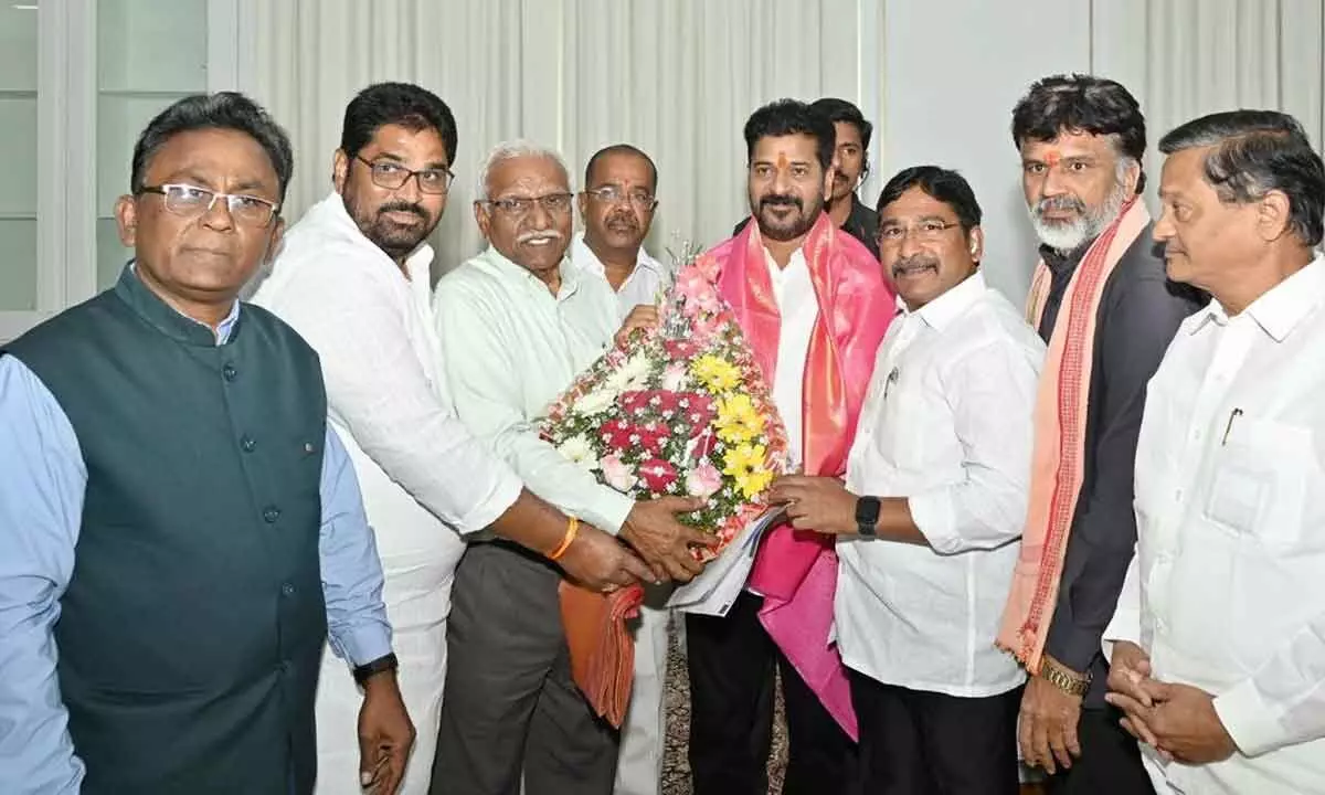 Telangana CM Revanth Reddy holds meeting with TRSMA association