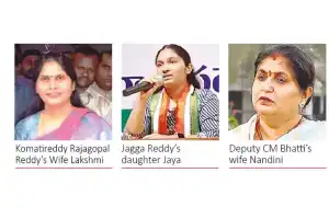 Top Congress leaders advocate for women family members as candidates