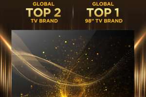 TCL Ranked as Global Top 2 TV Brand and No. 1 in 98” TV Category for Two Consecutive Years