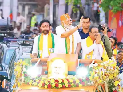 BJP cadre boosted by Modi’s road show in Malkajgiri