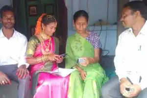 Bride volunteers in Visakhapatnam district just hours before her wedding