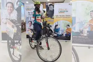 Chennai’s Disabled Cyclist Makes Mark in Hyderabad