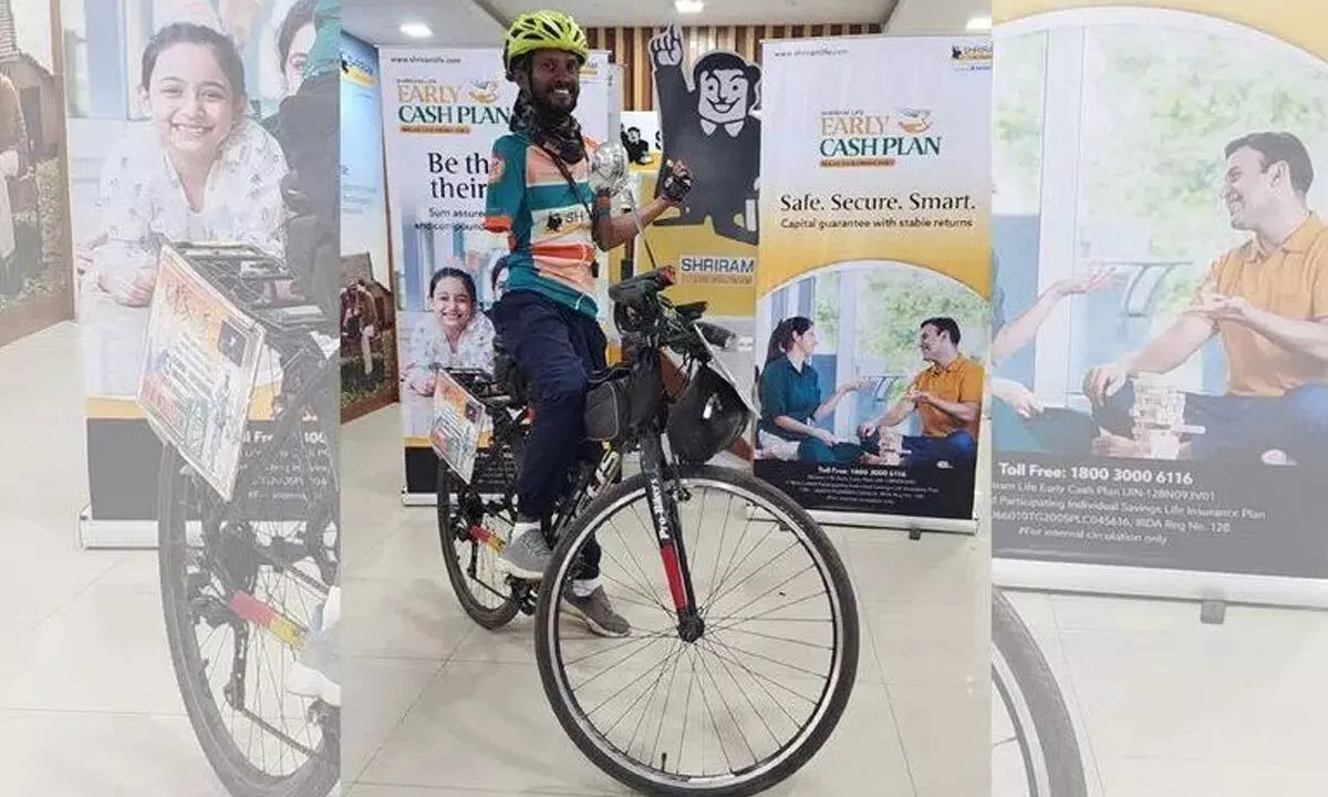Chennai’s Disabled Cyclist Makes Mark in Hyderabad