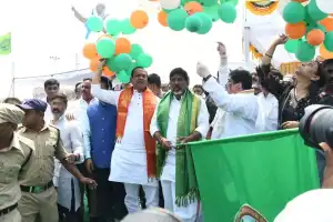 Deputy CM Bhatti introduces new TSRTC electric buses.