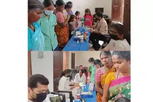 Dr. Uday Kumar and Dr. Shravani organize a Free Health Camp