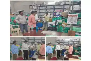 Election materials checked by Nodal Officers with training handguns