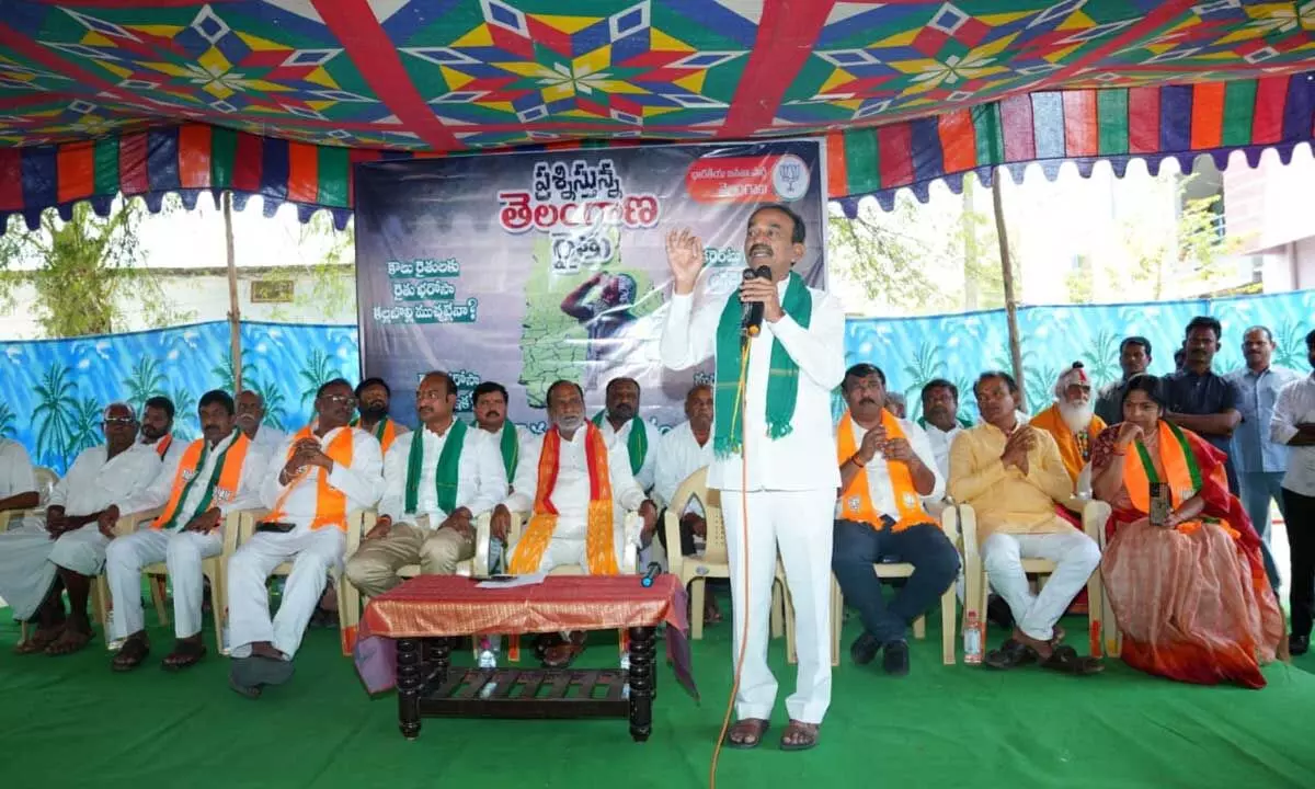 Etela Rajender challenges Congress to reveal Malkajgiri candidate