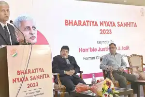 Former Chief Justice of India Lalit praises recently-passed criminal laws.