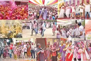 Hyderabad immersed in the colors of celebration