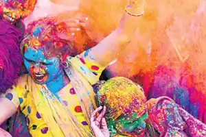 Hyderabad residents kick off Holi festivities in grand style