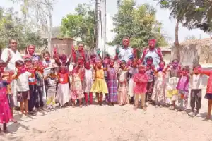Jagtial residents celebrate Holi with enthusiasm