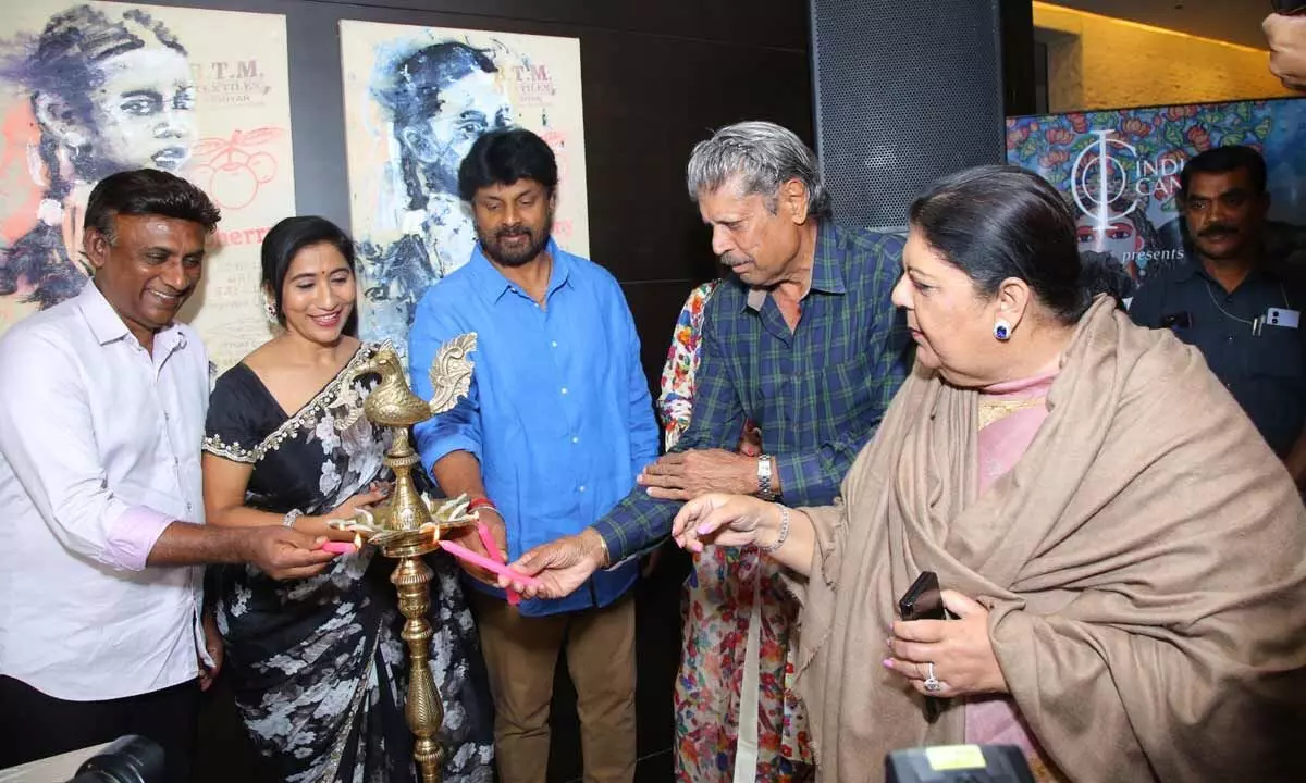 Kapil Dev, cricket legend and founder of KHUSHII NGO, brings back the Art Caravan to Hyderabad in 2024