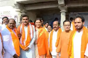 Konda Vishweshwar Reddy launches Praja Ashirwada yatra in Shamshabad