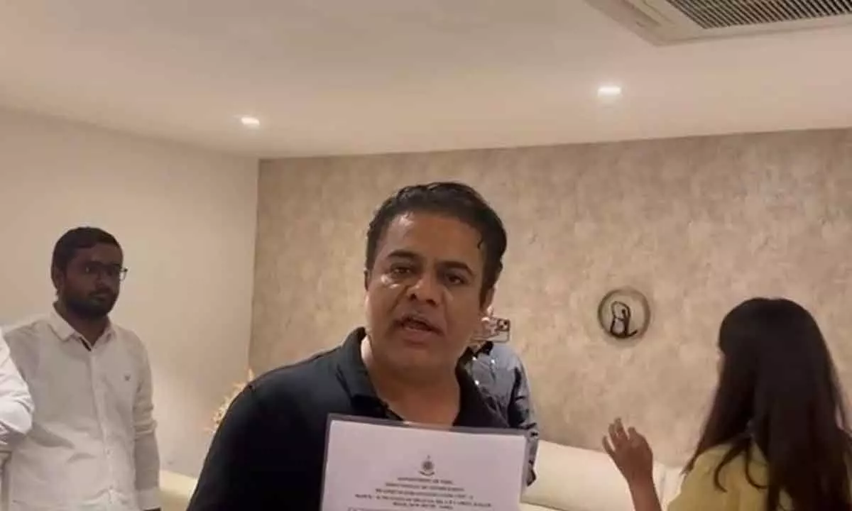 KTR Condemns Arrest Without Transit Warrant and Alleged Violation of Supreme Court Directive