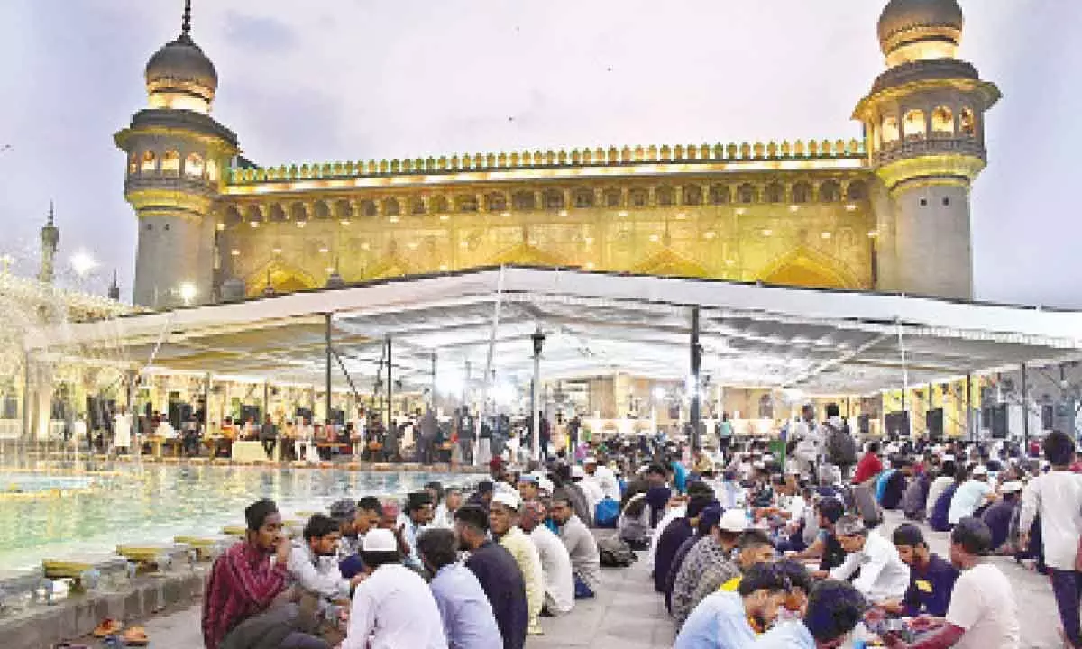 Muslims celebrate the spirit of Ramzan with fasting and feasting