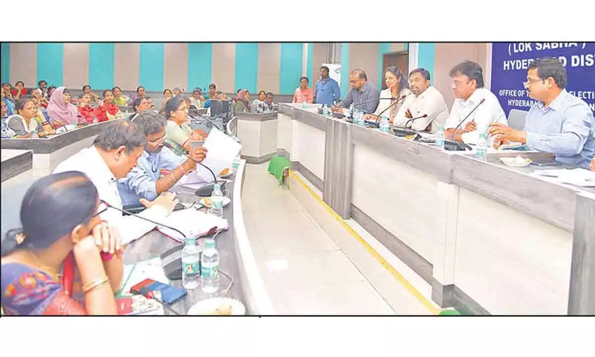 Officials in Hyderabad prepare to boost voter turnout in Lok Sabha elections