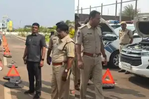 Police vehicles in Nagarkurnool inspected by SP