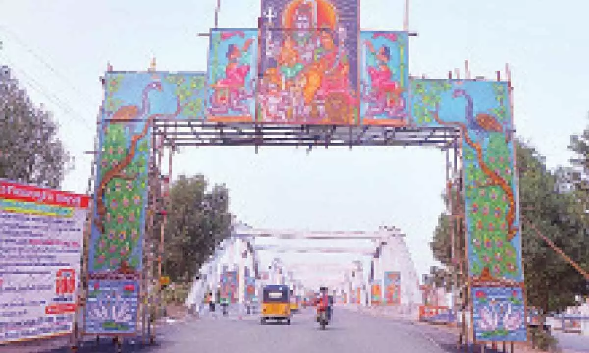 Rajanna Temple in Sircilla adorned for Maha Shivaratri festivities