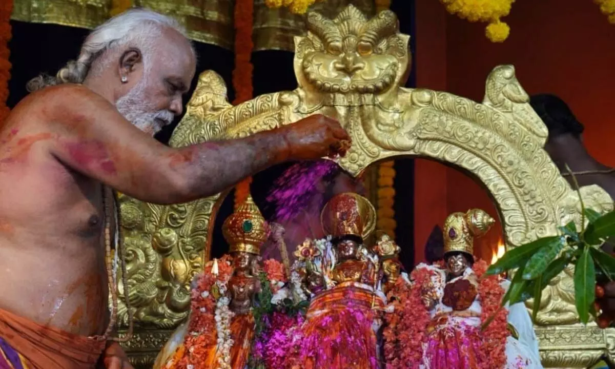 Rituals for Sri Rama Navami begin at Bhadradri temple